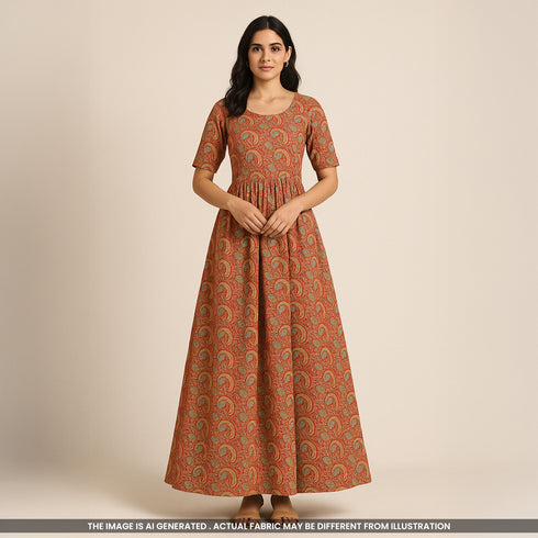 Positional Print Jacquard Silk Fabric-F3741